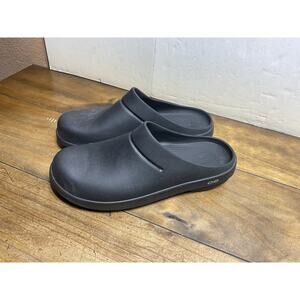 OOFOS OOCLOOG BLACK UNISEX CLOGS MULES RECOVERY EU 44 US MENS 11 WOMENS 13